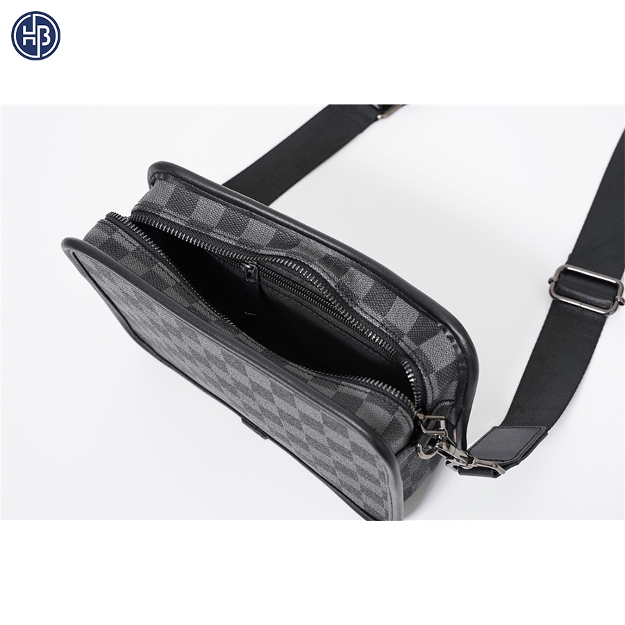 MESSENGER BAG - TÚI ĐEO CHÉO BẢN LỚN KẺ CARO - PA38 | BigBuy360 - bigbuy360.vn
