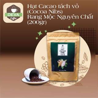 Hạt Cacao Tách Vỏ ( Cocoa Nibs) Rang Mộc Nguyên Chất (200gr)