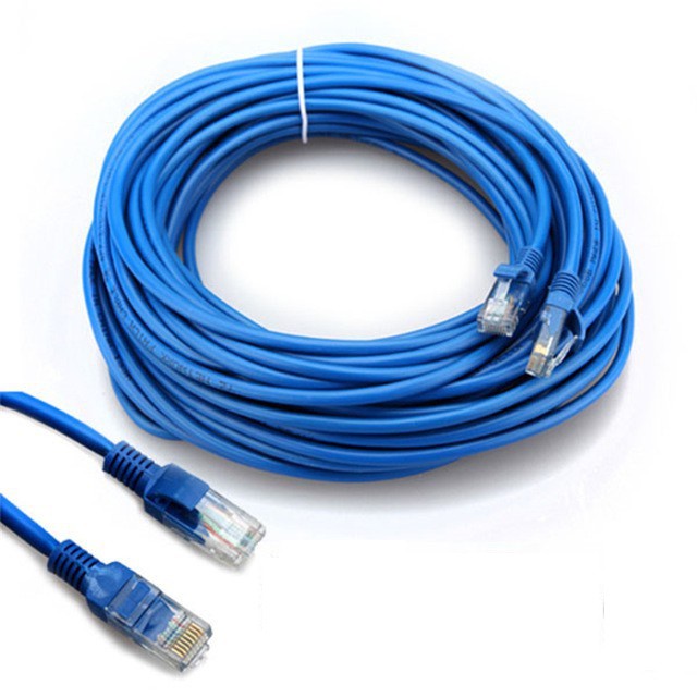 Cáp Mạng UTP Cat 5E Dây Xanh ( Bấm Sẵn 2 Đầu ) Cable Lan UTP Cat 5E-20m