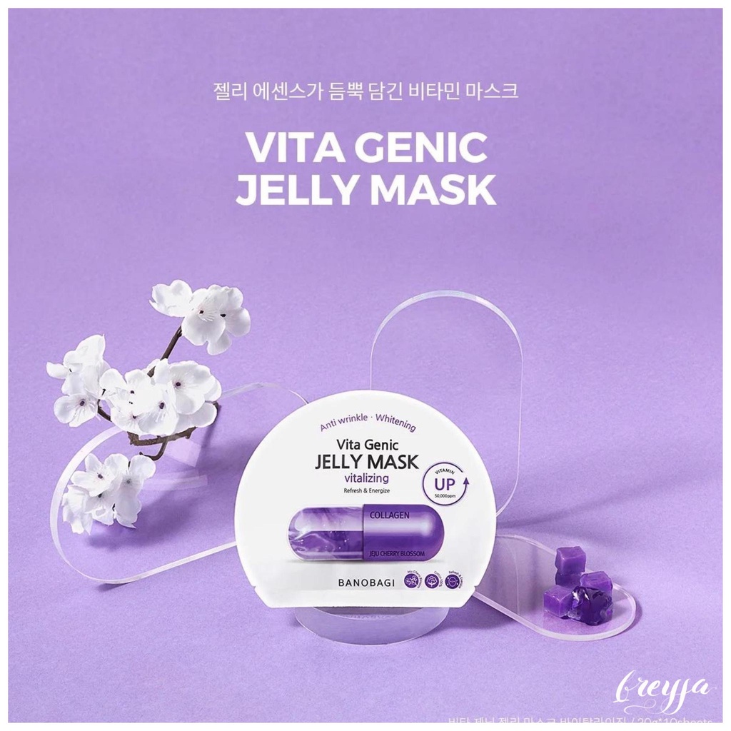 MỘT MIẾNG Mặt Nạ BANOBAGI Mẫu Mới. Mask Dạng Gel Cấp Ẩm Nhanh Chóng,Cấp Đủ Vitamin Cần Thiết Cho Da Dạng Gel, Làm Mát Da