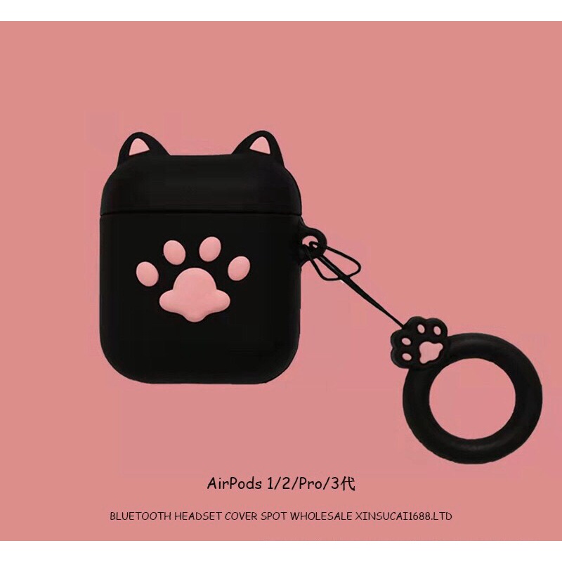 Ốp Case Airpod Cu Shin Cá Mập Que Kem Khủng Long Xanh Tay Mèo Dễ Thương C2