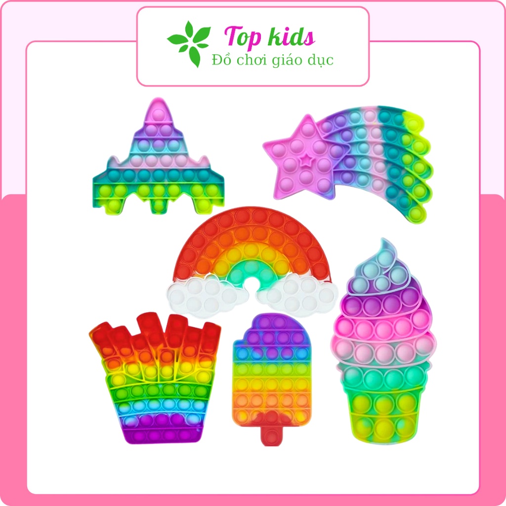 Đồ chơi pop it giá rẻ mini among us trò chơi bop it in hình ly trà sữa ấn bong bóng giảm stress cho trẻ em - TOPKIDS