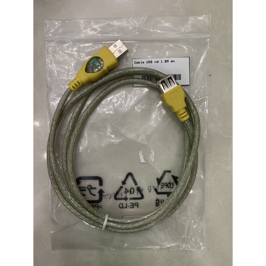 Cáp usb nd 1.6m đèn, Cáp usb nối dài 1.6m đèn báo tín hiệu