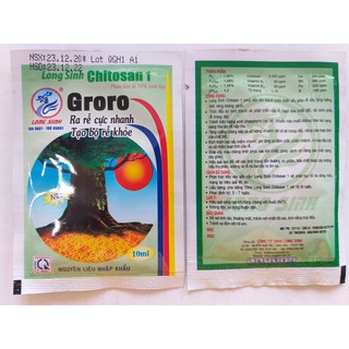 Phân bón lá Groro kháng bệnh phục hồi rễ tái sinh rễ nhanh phân nhánh ra hoa đậu trái - 10ml