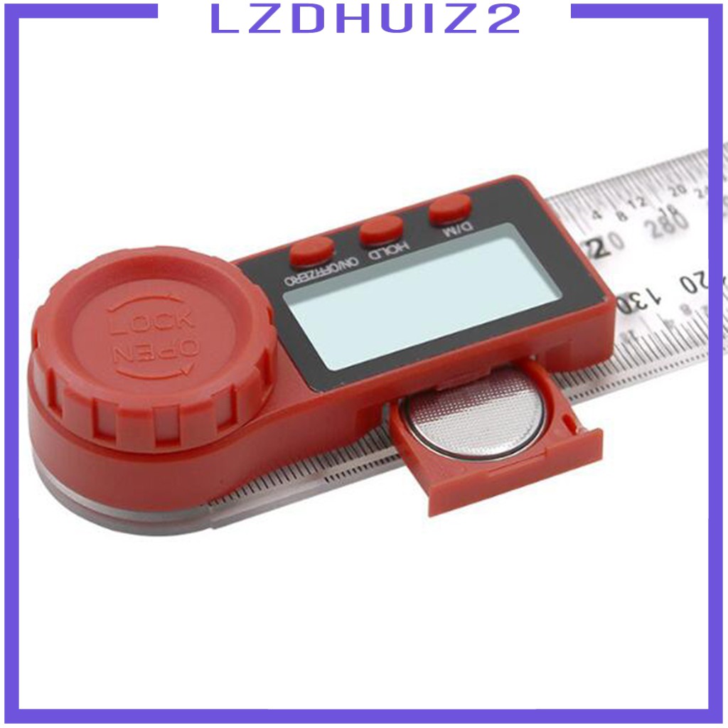 Thước Đo Góc Kỹ Thuật Số 2 Trong 1 Bằng Thép Không Gỉ Les Fleurs