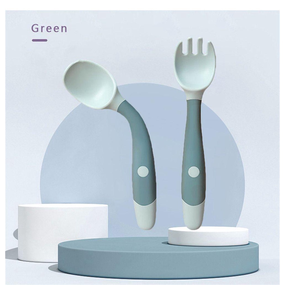 Bộ Muỗng Nĩa Tập Ăn An Toàn Cho Trẻ Em