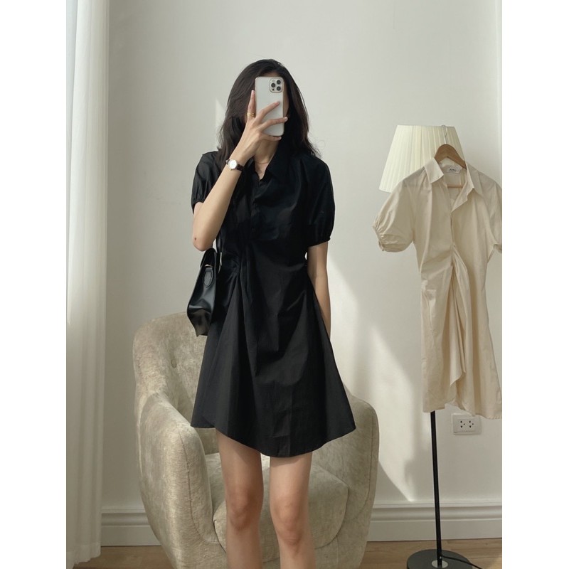 [Mã SKAMFA06 giảm 10% tối đa 50K đơn 0Đ] váy somi nhún eo 775 | BigBuy360 - bigbuy360.vn