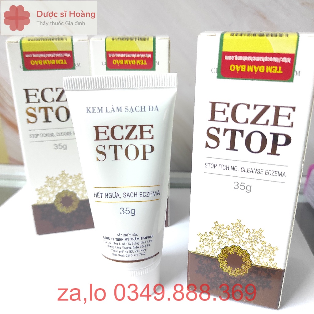 Kem ECZESTOP - Làm Sạch Da, Giúp Hết Ngứa, Sạch Eczema - Tuýp 35g