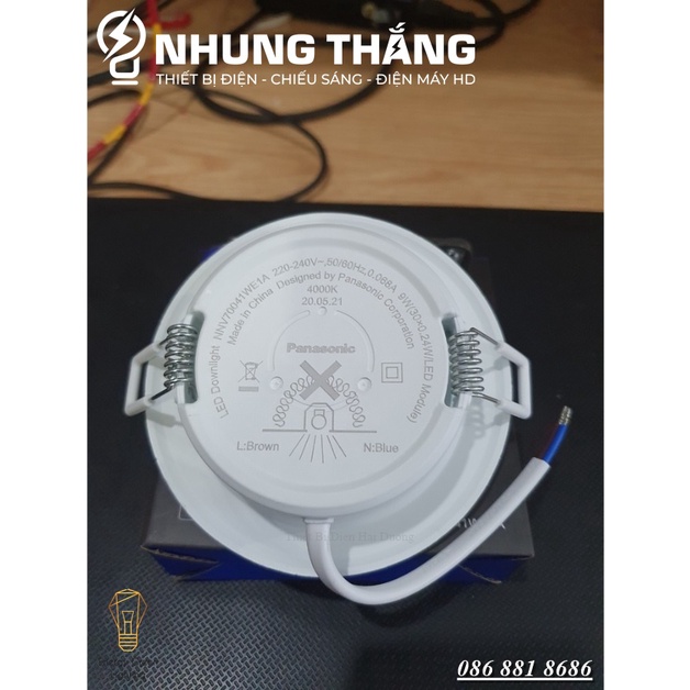 Combo 3 Đèn Led Downlight Âm Trần 9W Panasonic Khoét Lỗ 90 - NNV70041WE1A Trung Tính - NNV70061WE1A Trắng