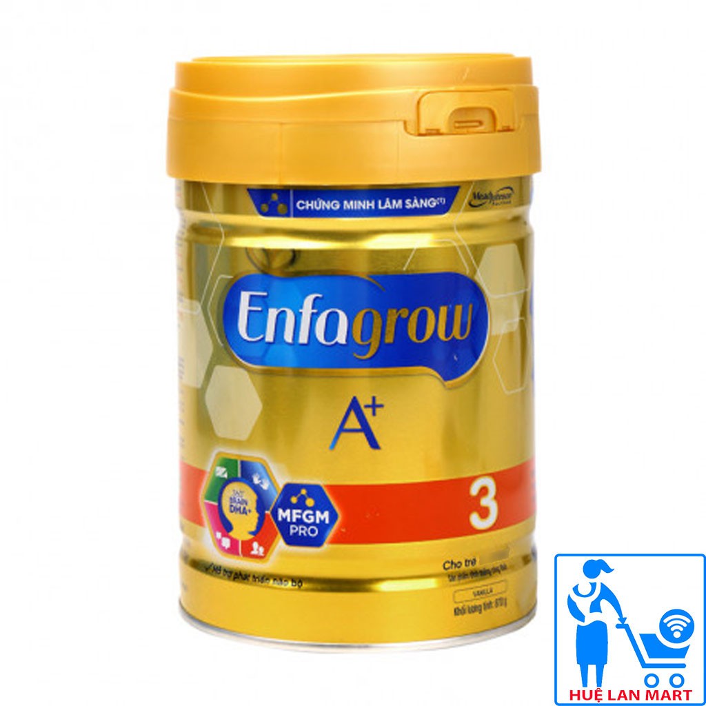 [CHÍNH HÃNG] Sữa Bột Mead Johnson Enfagrow A+ Số 3 Brain DHA+ và MFGM Pro Hộp 870g