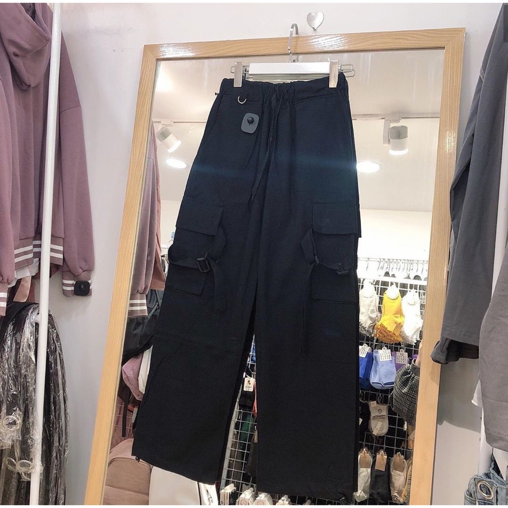 Quần Jogger Túi Hộp Phối Khóa MOLY PANTS Unisex/Nam nữ unisex/FREESHIP