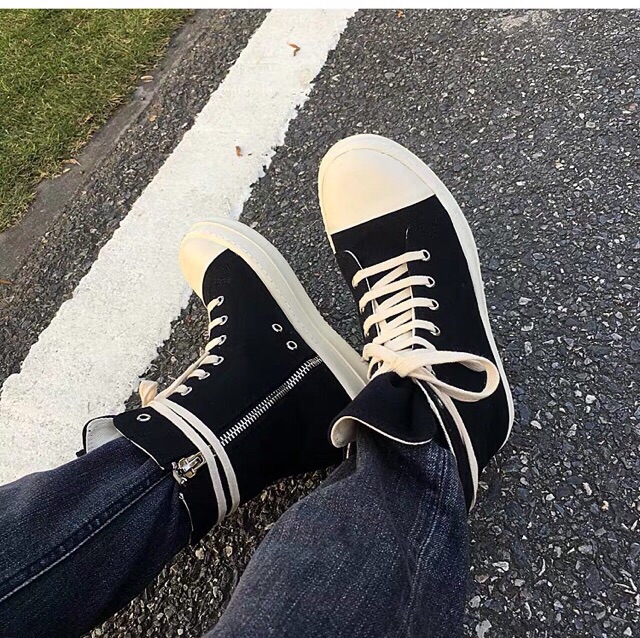 (Thanh Lí Hàng Nhập) Giày Thể Thao Cao Cổ RICKK OWENN Đế Xị Sáp Thơm | BigBuy360 - bigbuy360.vn