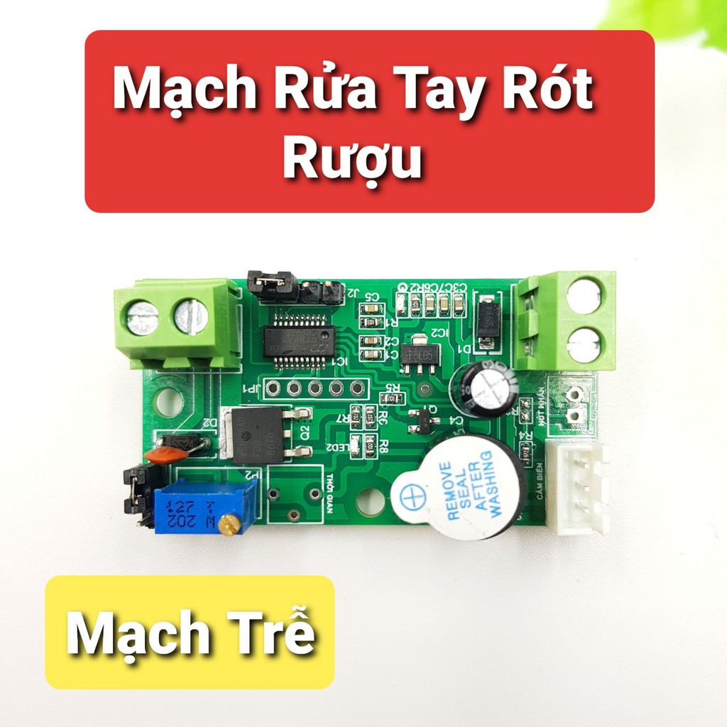 💚Mạch Trễ RT-D01💚Mạch Tạo Trễ 0-50S💚Mạch Delay 5-24V💚Chế Mạch Cảm Biến Rửa Tay Cầu Thang