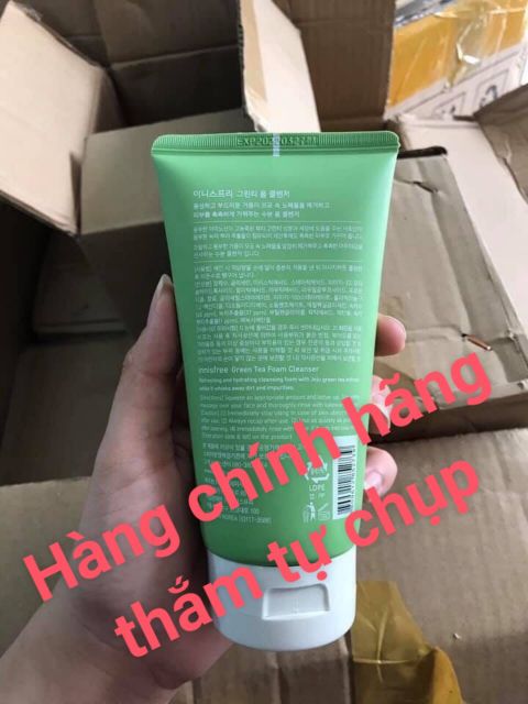 [Mẫu mới -2019] Sửa rửa mặt trà xanh Innisfree Green Tea Foam Cleanser