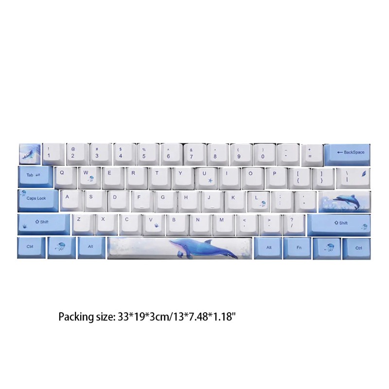 zzz Mechanical Keyboard OEM Profile DYE-SUB Keycap For GH60 GK64 72 Keys PBT Keycaps
