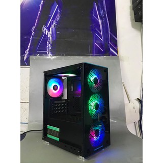 Vỏ case xigmatek nyx - m-atx, 2 side tempered glass