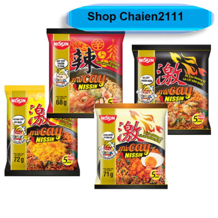 [Mã GROXUAN1 giảm 8% đơn 150K] Combo 10 gói - Mì Cay NISSIN Vị Phô Mai