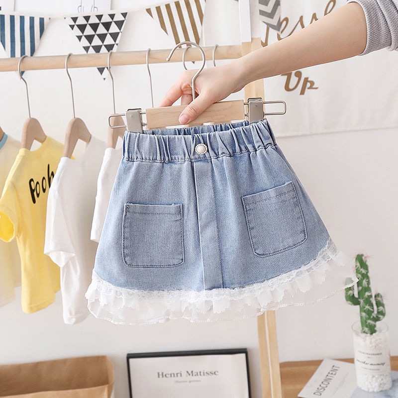 Đầm Denim Mùa Hè Dáng Rộng Phong Cách Thời Trang Nhật Hàn Mới 2022 Cho Bé Gái