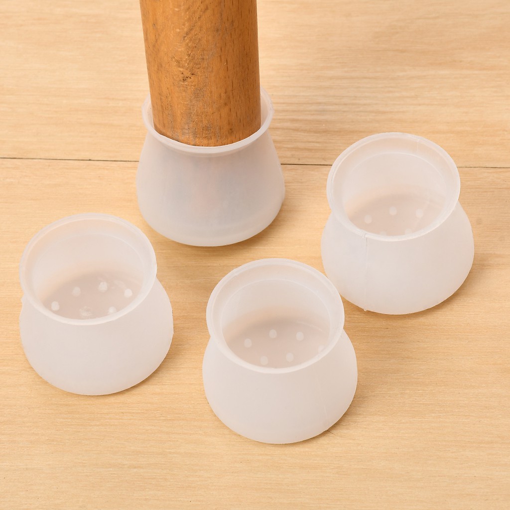 Bộ 4 miếng bọc chân bàn ghế bằng silicone tiện dụng