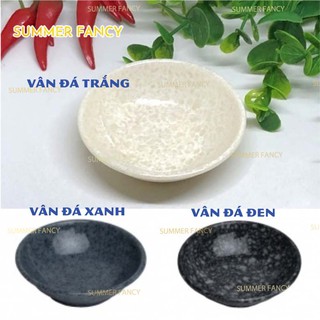 chén tương 7.5 x 2.1 cm chén muối tiêu sốt mù tạt vân đá trắng, đá xanh, đá đen -small bowl