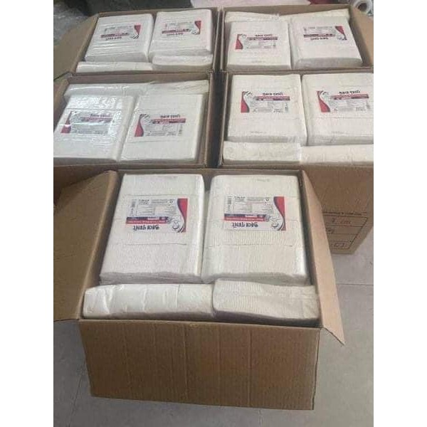 Bông y tế cắt miếng bạch tuyết 7x7 (500g) dùng cho spa, chăm sóc sức khỏe