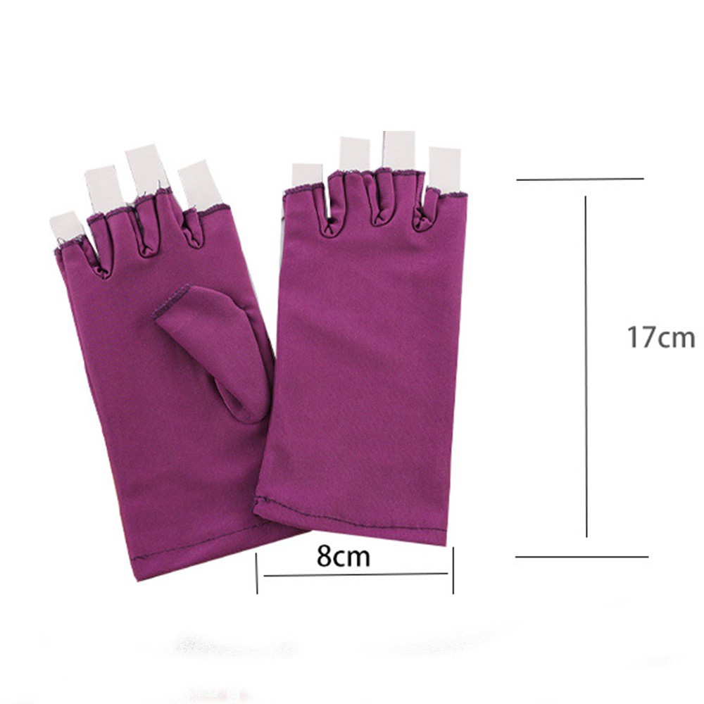 Găng Tay Hở Ngón Chống Tia Uv / Trượt / Thấm Hút Mồ Hôi Co Giãn Cho Nam Nữ