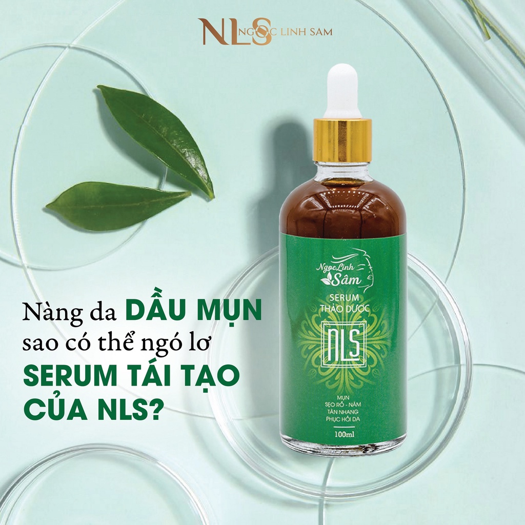 Serum TÁI TẠO THẢO DƯỢC NLS Loại bỏ Mụn - Nám - Tàn Nhang 100ml