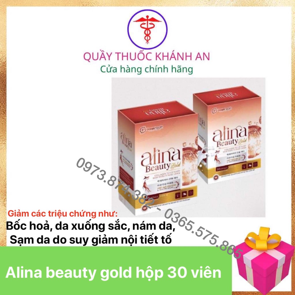 ALINA BEAUTY GOLD - mờ nám, điều chỉnh nội tiết giảm khô hạn