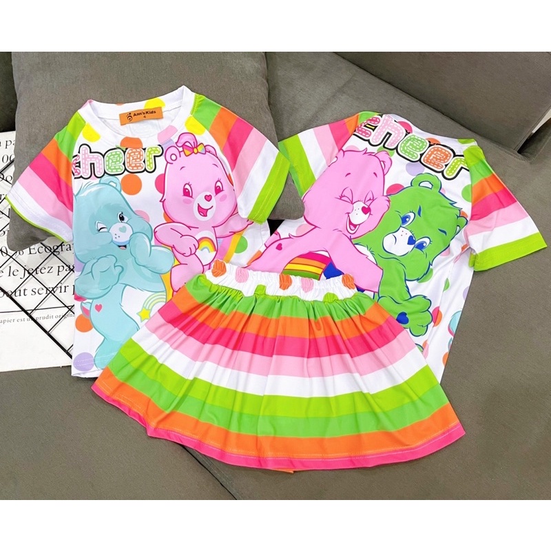22-40kg | Đầm rời bé gái thun lạnh loại 1, chân váy có quần chip trong (có size nhỏ 12-22kg)