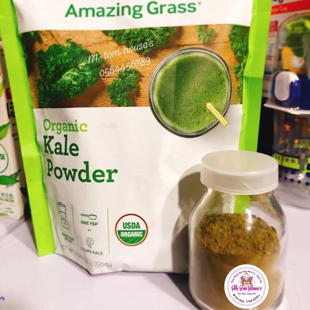 Bột Cải Xoăn Hữu Cơ Amazing Grass Organic Kale Pơder 25g