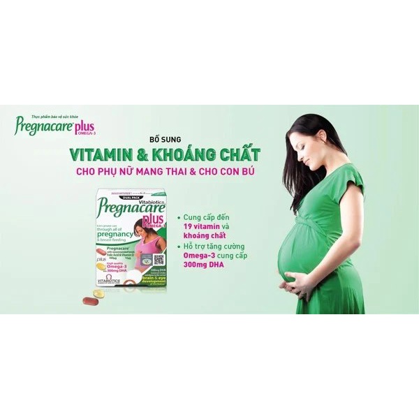 Vitamin tổng hợp Pregnacare Plus Omega-3 cho phụ nữ mang thai và cho con bú