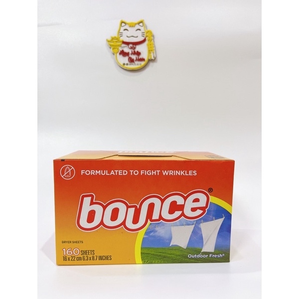 Giấy thơm bounce 4in1 1 hộp 160 tờ mỹ