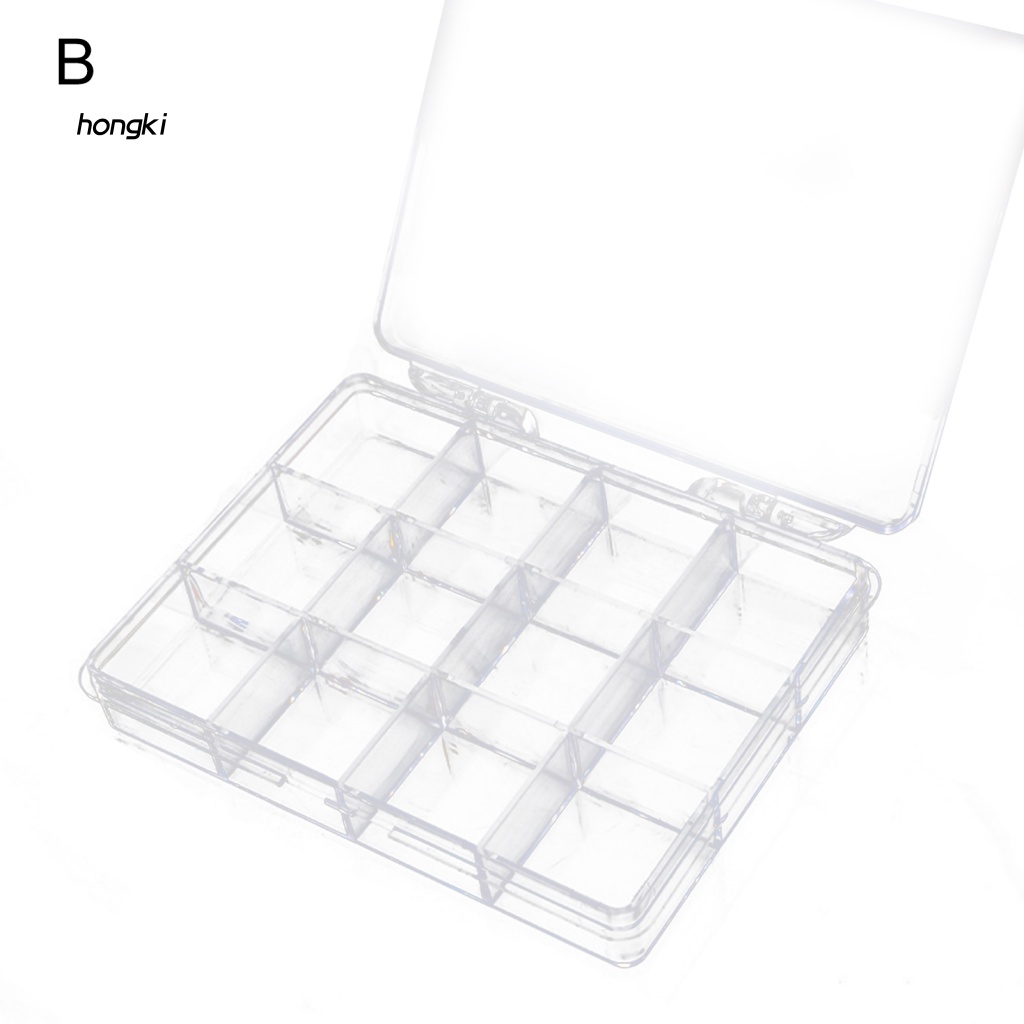 Hộp Trong Suốt Đựng Hạt Trang Trí Móng Tay / Vòng cổ Tiện Dụng
