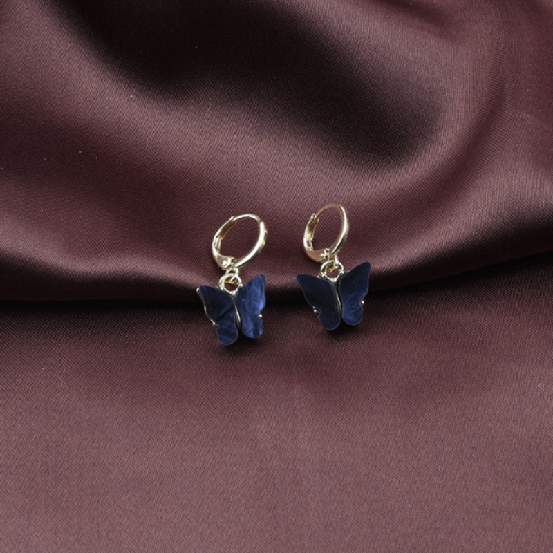 Bông Tai Mặt Hình Bướm Thời Trang Hàn Quốc Cho Nữ