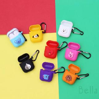 Vỏ bọc bảo vệ hộp sạc tai nghe không dây Apple họa tiết nhân vật BT21 dễ thương 868