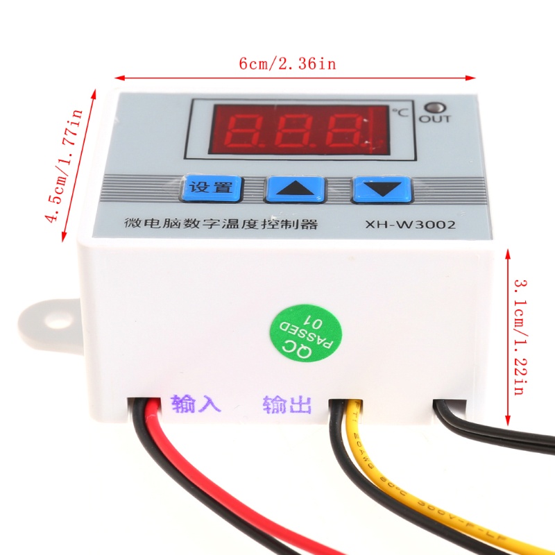 Bộ Điều Khiển Nhiệt Độ Có Đèn LED Kỹ Thuật Số 220V