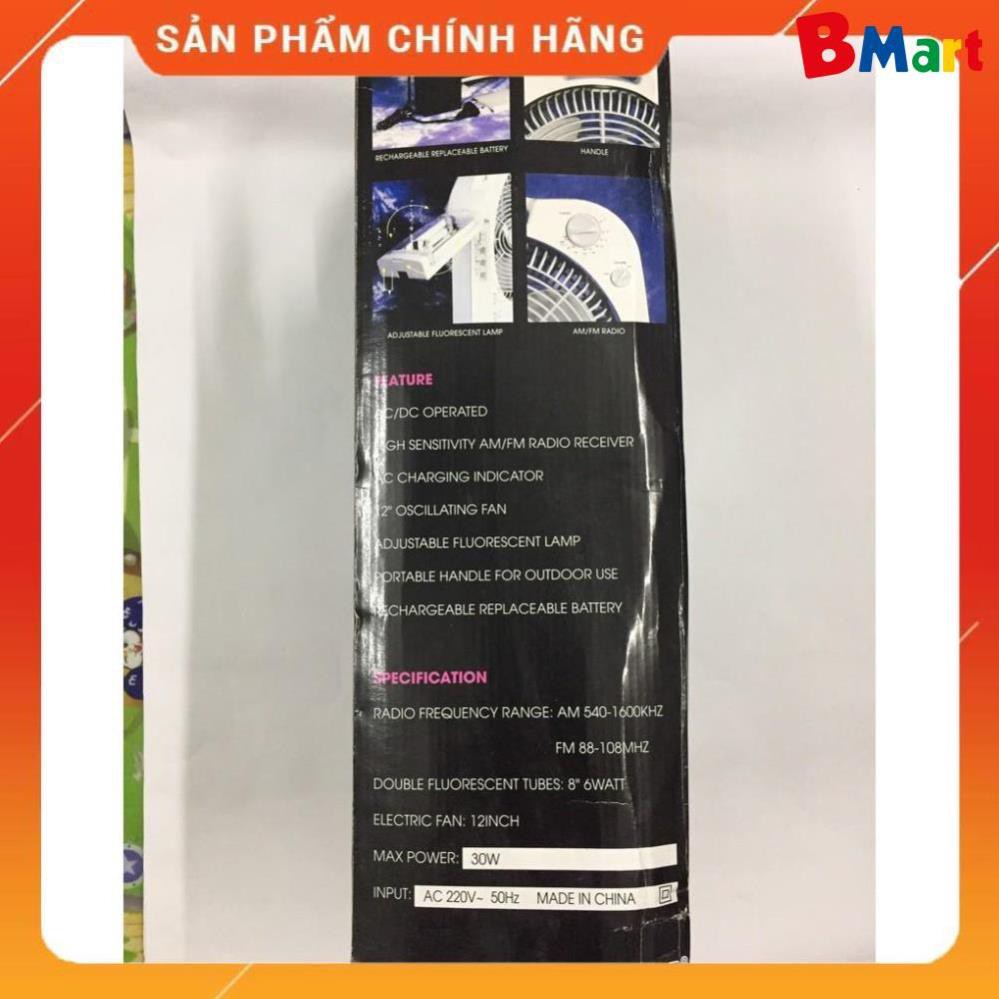 [FreeShip] Quạt tích điện Sunca SF-299AL 2 ắc quy, Hàng chính hãng - Bảo hành 12 tháng  - BM