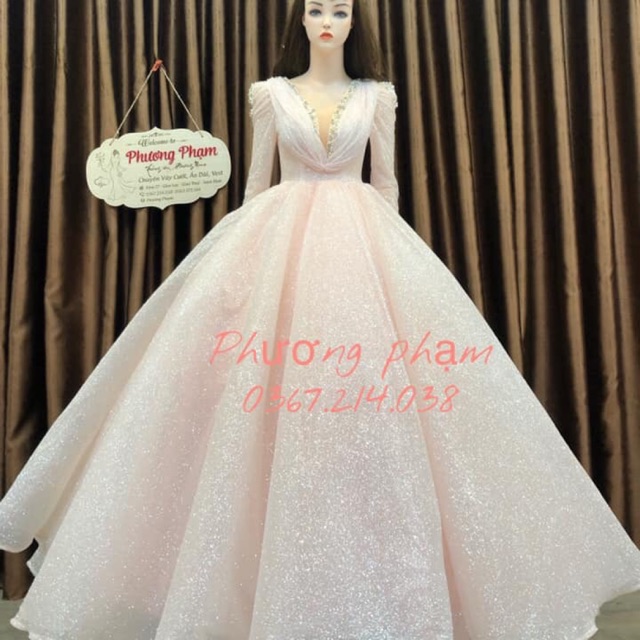 Váy cưới cao cấp tay dài