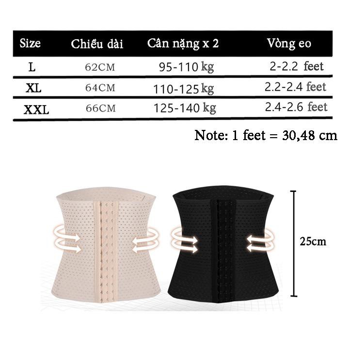 Đai gen nịt bụng The Ladies eo thon - chọn size