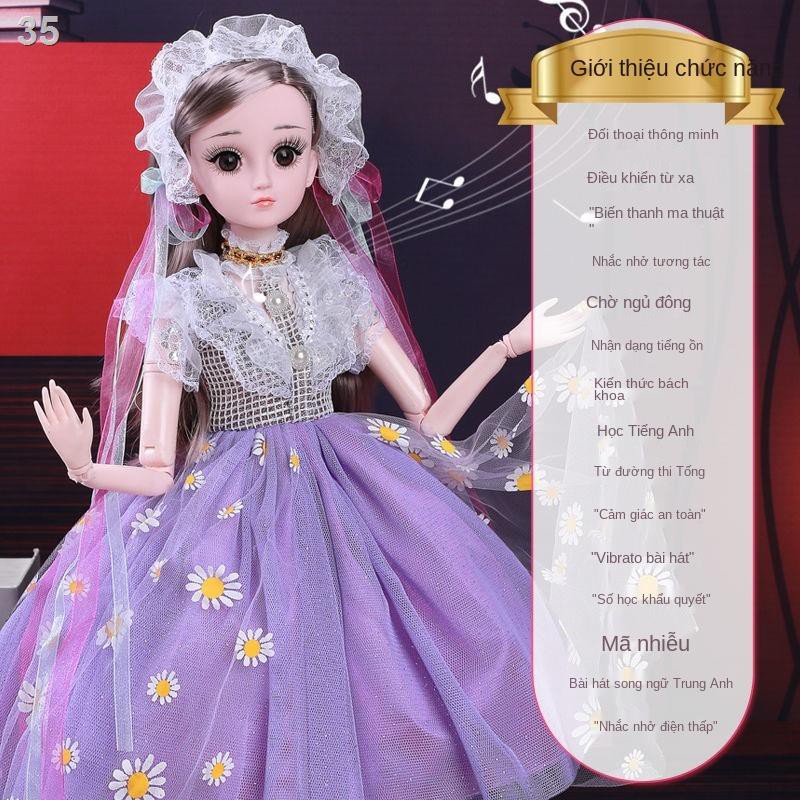 J60 cm Búp bê Barbie siêu bự biết nói đồ chơi trẻ em ăn mặc bộ quà tặng sinh nhật cô gái công chúa