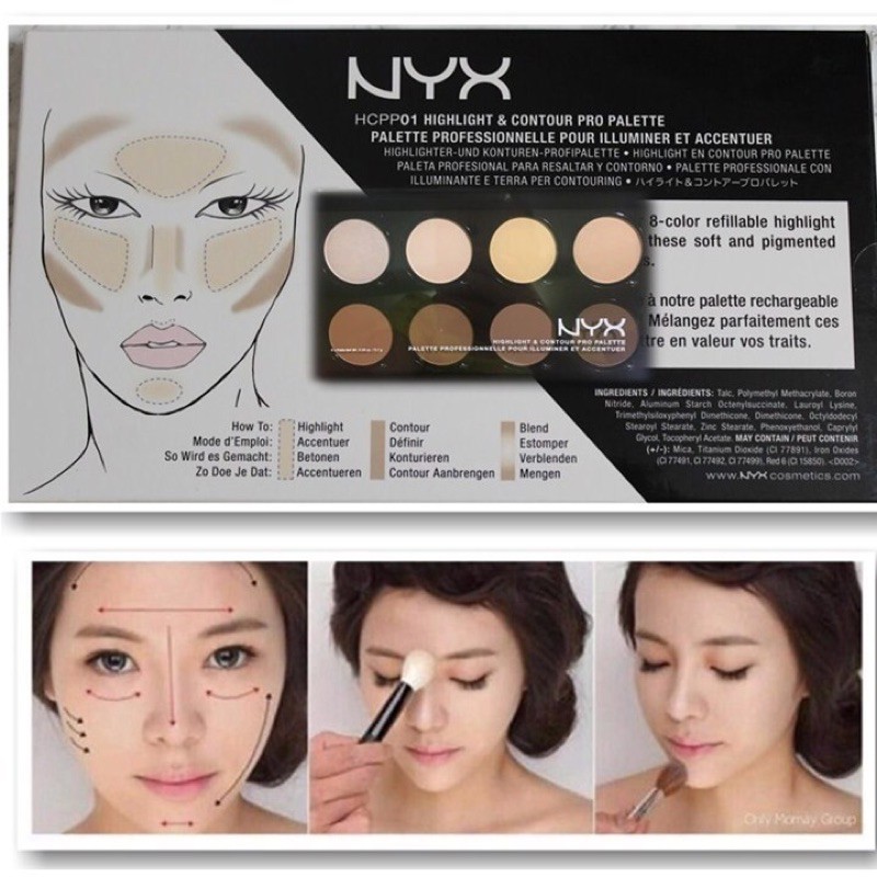 BẢNG TẠO KHỐI NYX HIGHLIGHT & CONTOUR PRO PALETTE