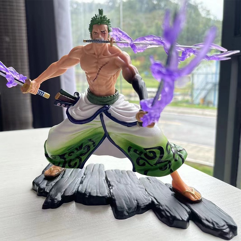 Mô Hình Nhân Vật Roronoa Zoro Anime One Piece 20cm Bằng PVC