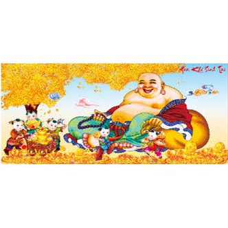 Tranh đính đá phật Di Lạc YN5266
