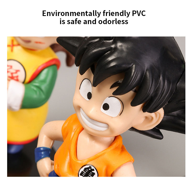 Set 6 Mô Hình Nhân Vật Phim Hoạt Hình Dragon Ball Bằng Pvc