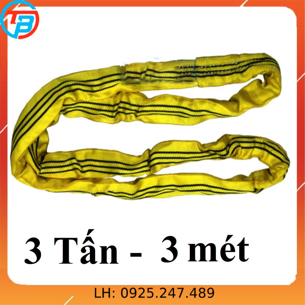 Dây cáp vải cẩu bản tròn [ 3 Tấn ] 3 Mét CÁP THÉP Thái Bình VinàN
