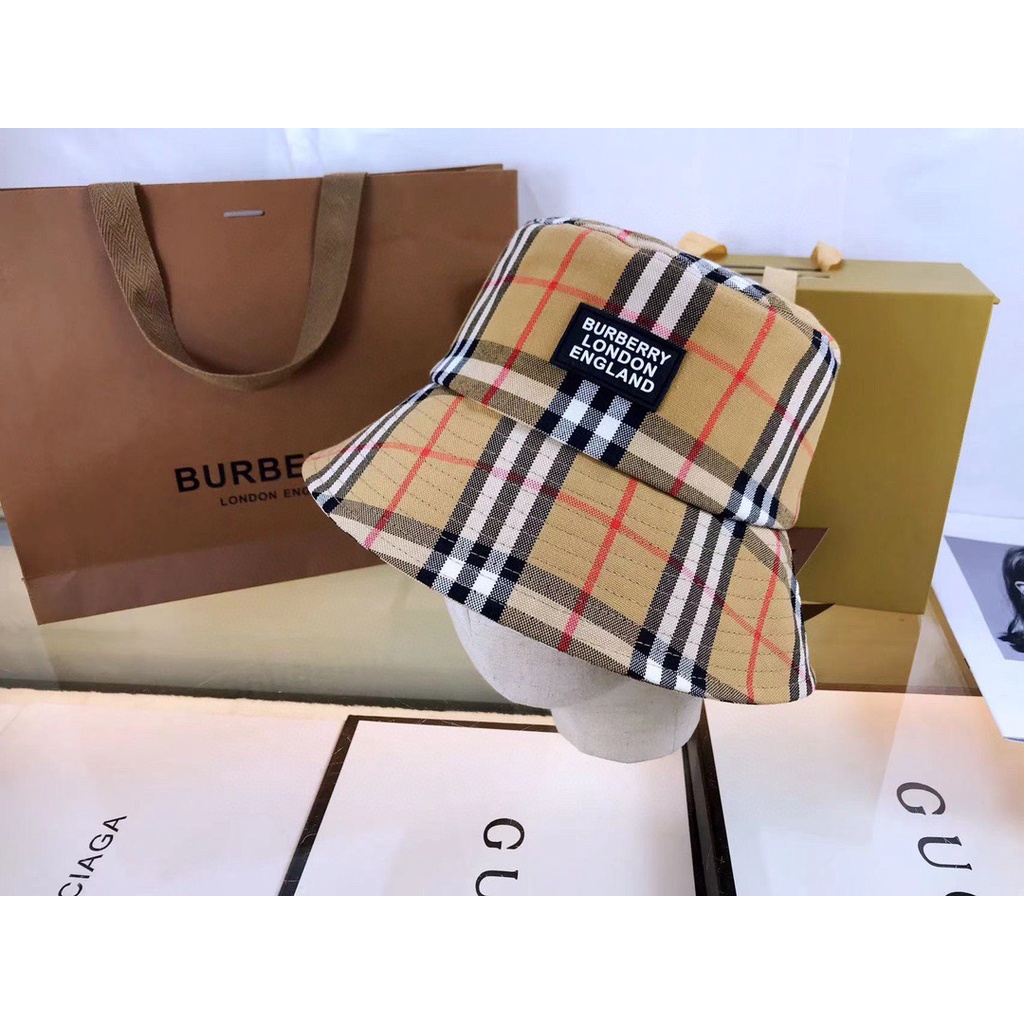 Mũ Bucket Phong Cách Burberry Cổ Điển Sang Trọng Thời Trang 2022ss Dành Cho Nam Và Nữ