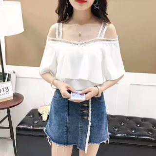 Áo sơmi kiểu 2 dây, áo trễ vai nữ kiểu đẹp