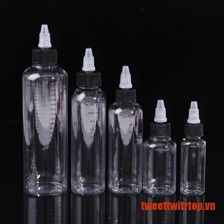 Set 5 Ống Nhỏ Giọt Bằng Nhựa Dung Tích 30ml / 60ml / 100ml / 120ml / 250ml