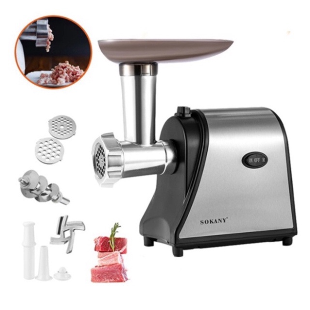 Máy xay thực phẩm giò chả lụa thịt cua cá đa năng 1500W