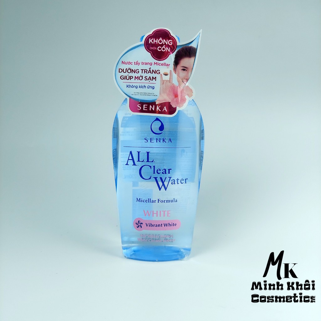 Nước tẩy trang dưỡng trắng Senka All Clear Water Micellar Formula White 230ml (Chính hãng)